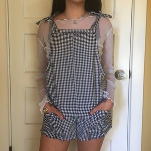 GINGHAM ROMPER
